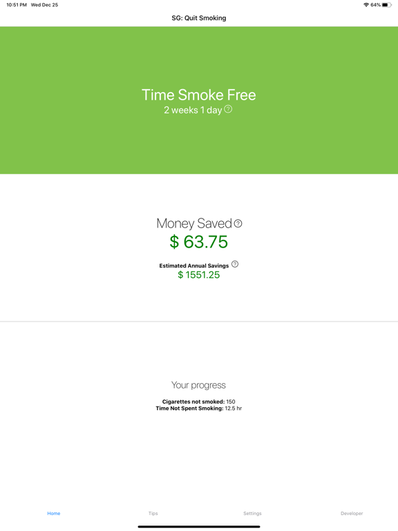 Screenshot #5 pour Goal to Quit Smoking