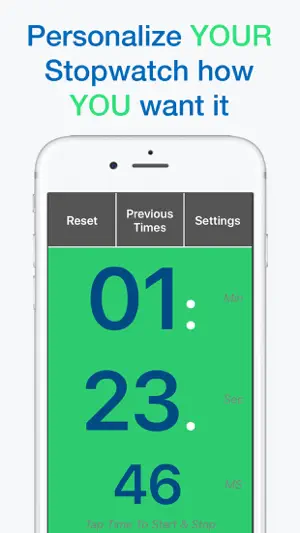 Big Tap Digital Stopwatch screenshot 2