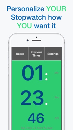 Big Tap Digital Stopwatch screenshot 2
