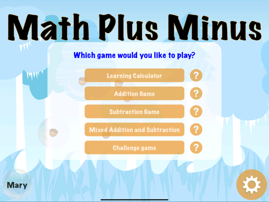 Maths Plus Minus - Arithmetic iPad screenshot 2 - Education app