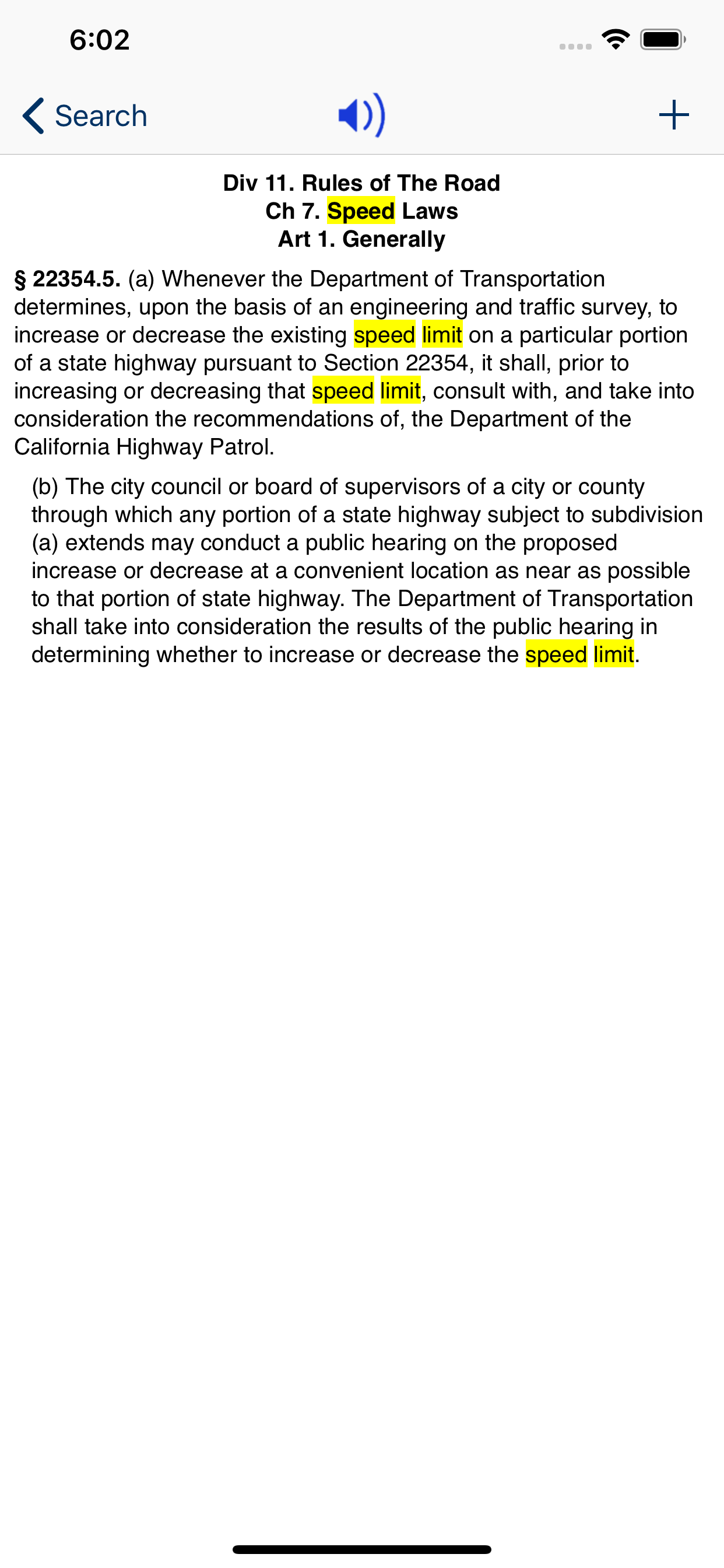 CA Vehicle Code 2026 screenshot 3