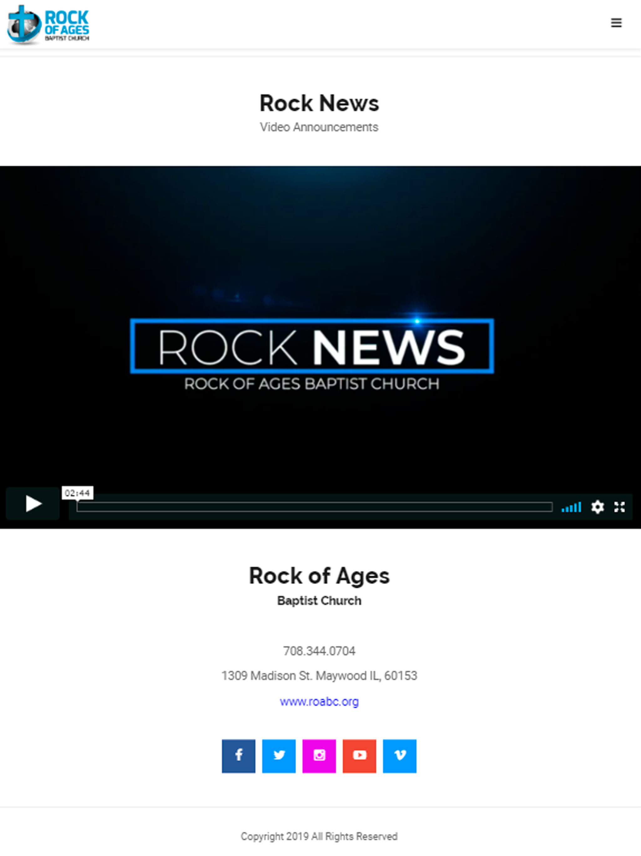 Rock of Ages Maywood IL.