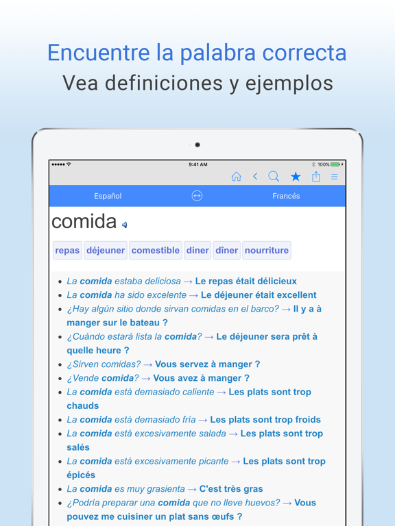 Screenshot #6 pour Diccionario Español-Francés