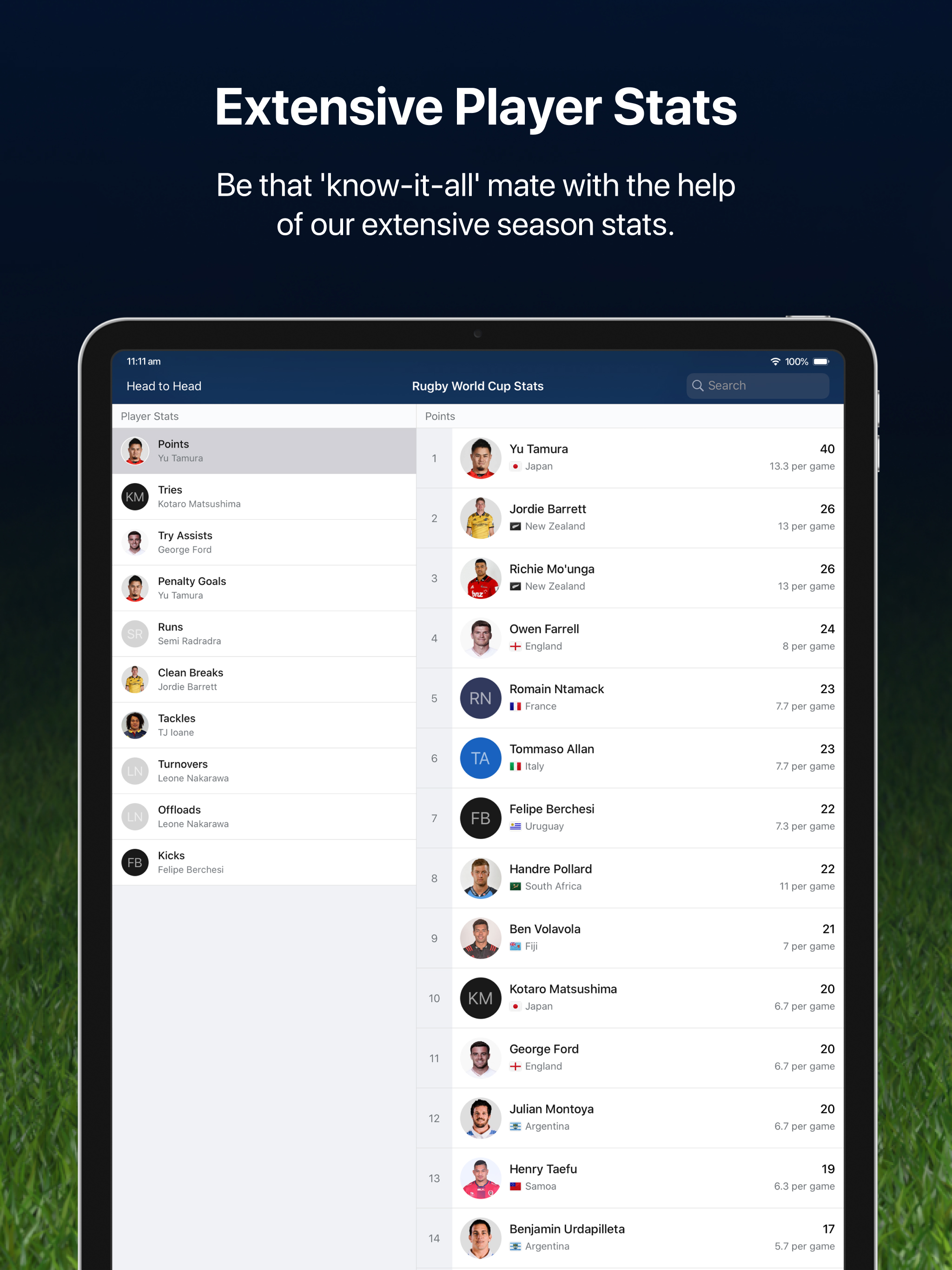 Union Live for iPad screenshot 3