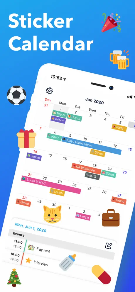 Sticker Calendar: Time Planner