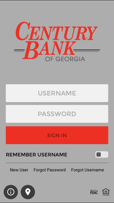 Century Bank of Georgia Screenshot