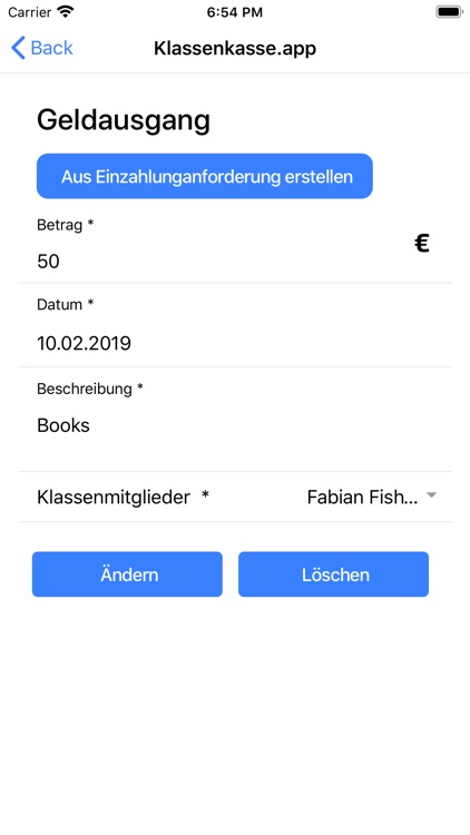 Klassenkasse screenshot-6