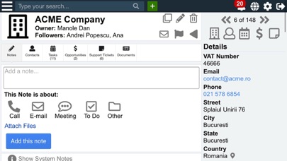 Zimplu CRM Screenshot