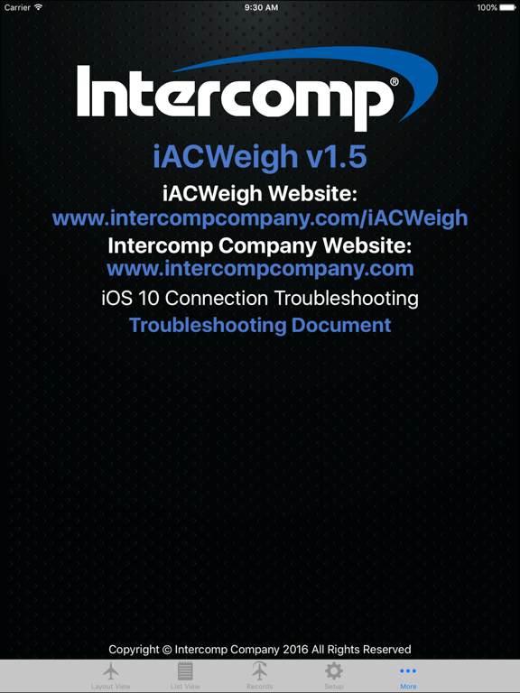 iACWeigh iPad screenshot 5 - Productivity app