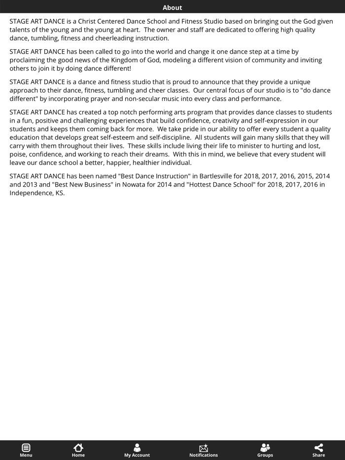 Stage Art Dance and Fitness