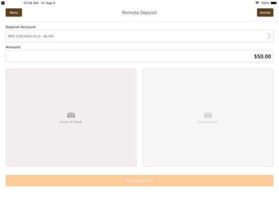BankWest SD Mobile Banking iPad screenshot 4 - Finance app