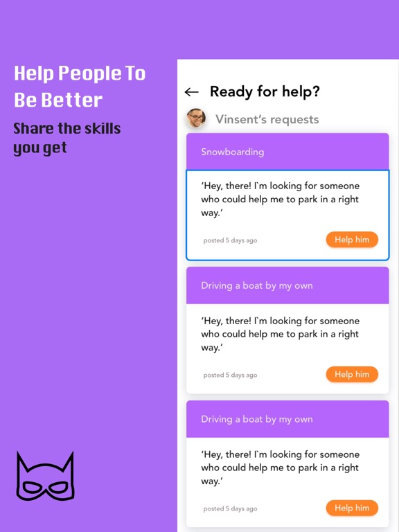 Tadaaam. Superheroes city game iPad screenshot 5 - Social Networking app