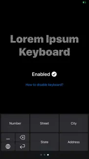 lorem ipsum keyboard iphone screenshot 3