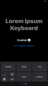 Lorem Ipsum Keyboard screenshot
