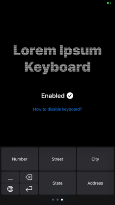 Lorem Ipsum Keyboard screenshot 3