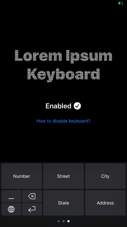 Lorem Ipsum Keyboard