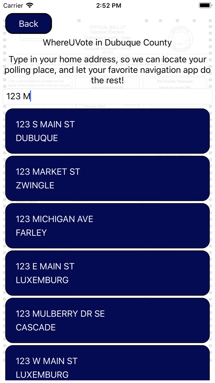 WhereUVote IA - Dubuque