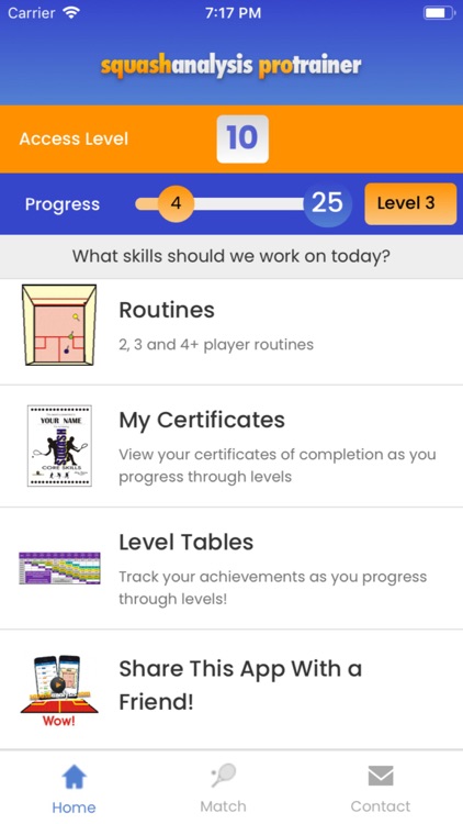 Squash Analysis Levels 1 - 10