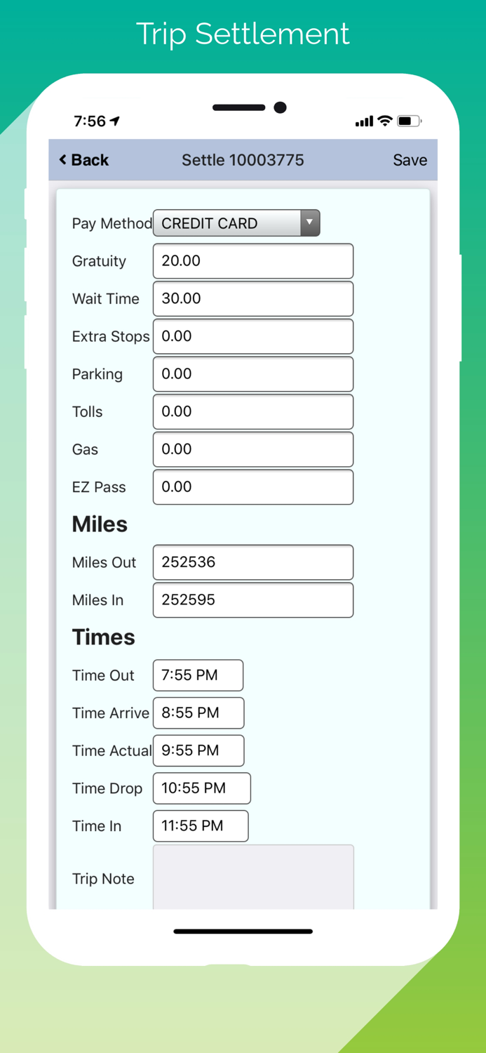 LimoWiz Driver App LWD