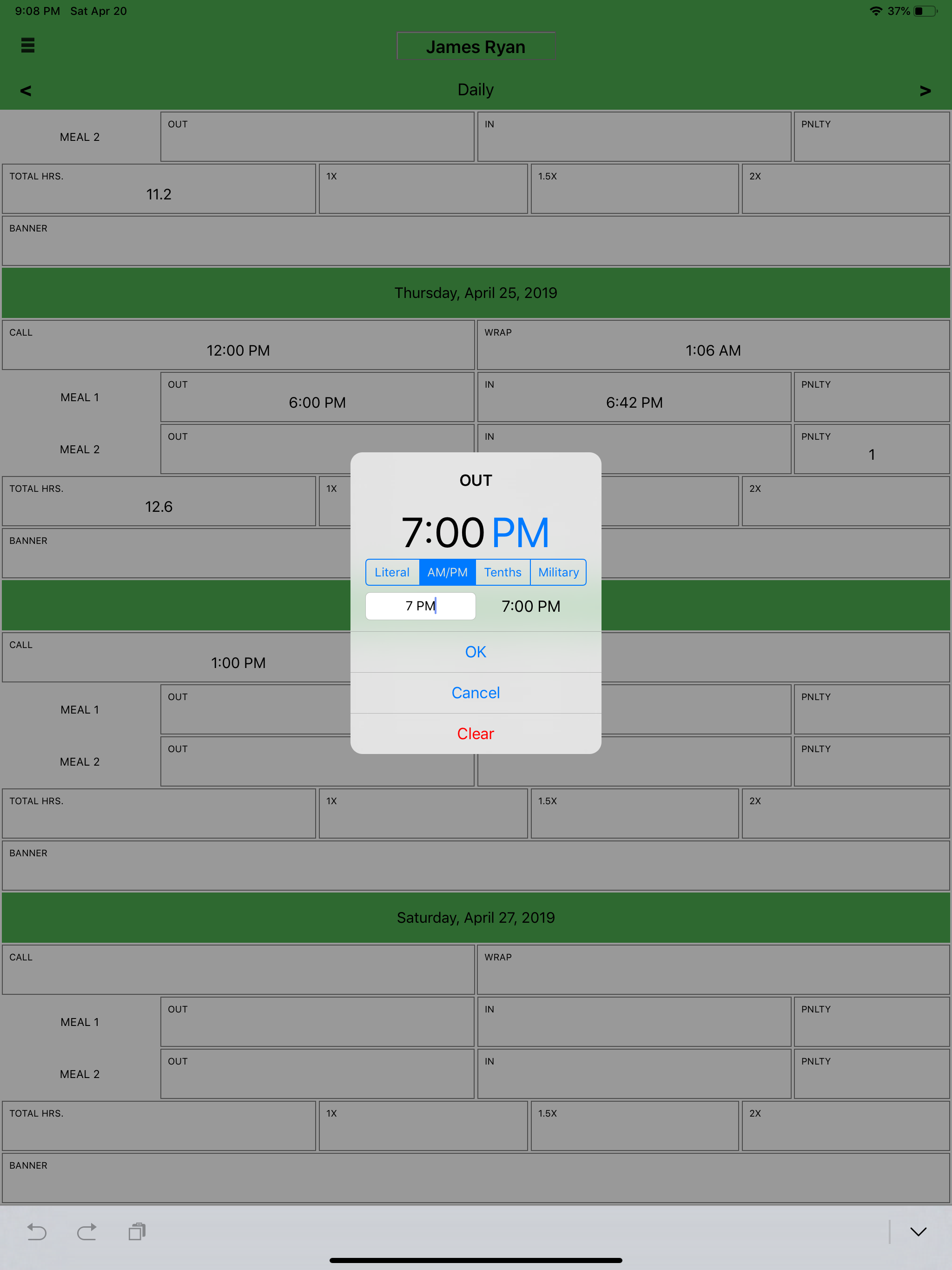 Timecard Buddy