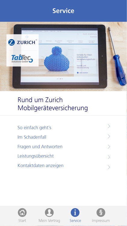 Zurich Mobilgeräteversicherung