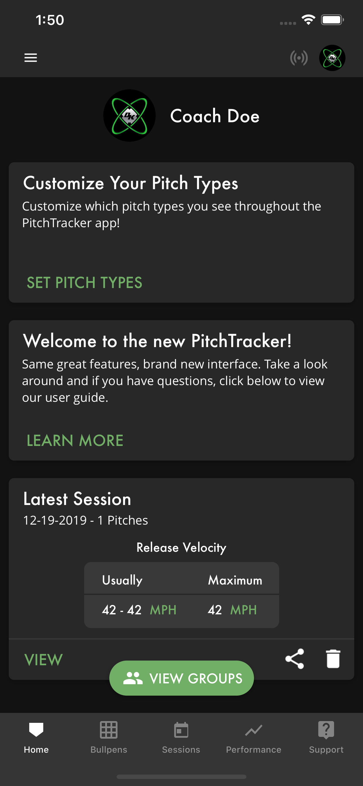 PitchTracker Softball