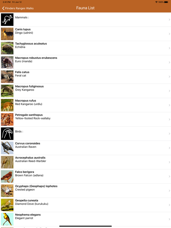 Flinders Ranges Walks iPad screenshot 7 - Reference app