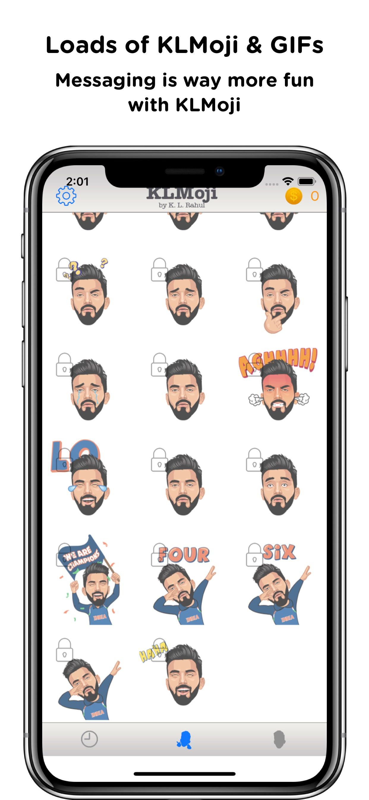 KLMoji by KL Rahul screenshot 5