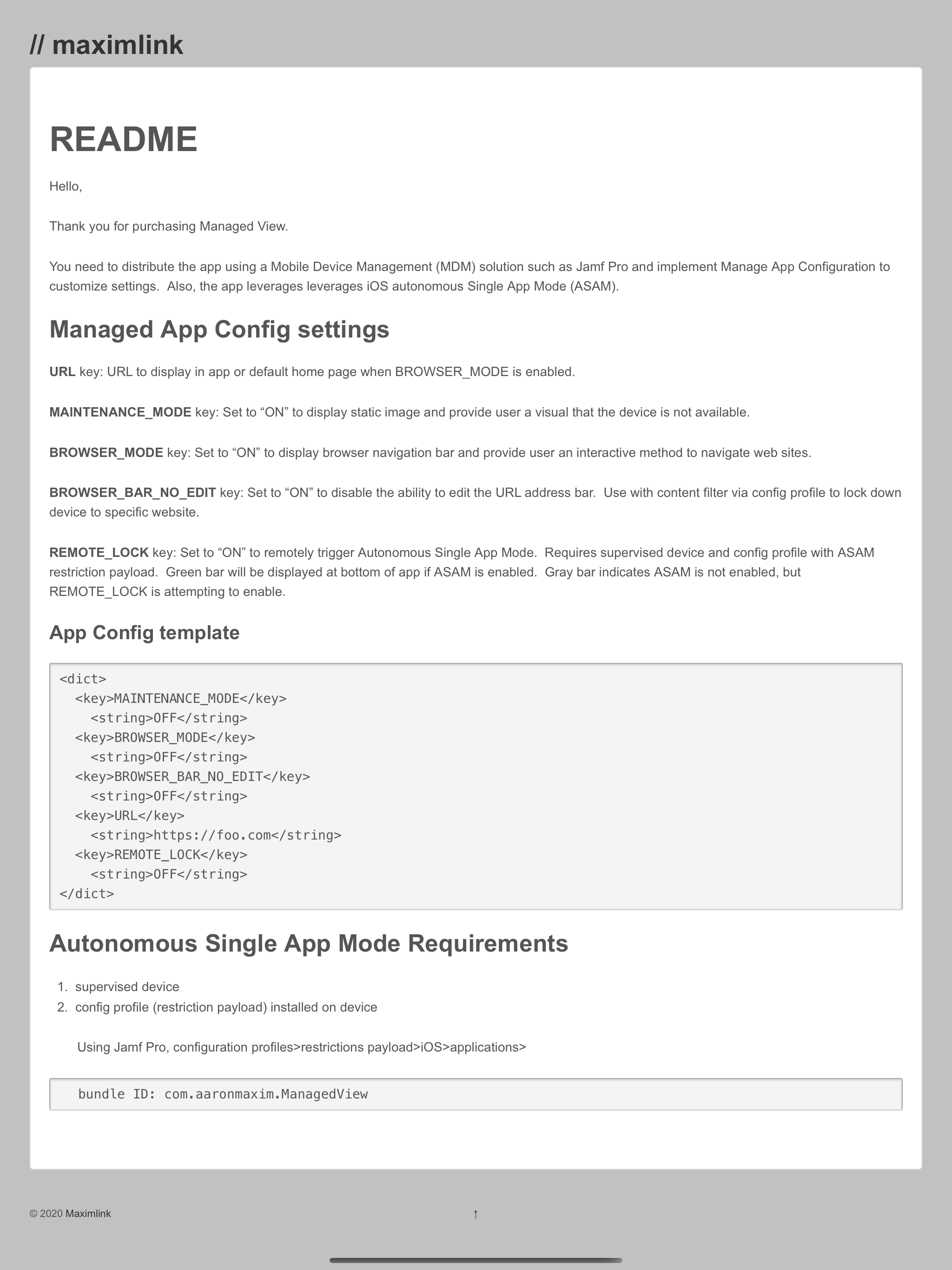 Managed View screenshot 6