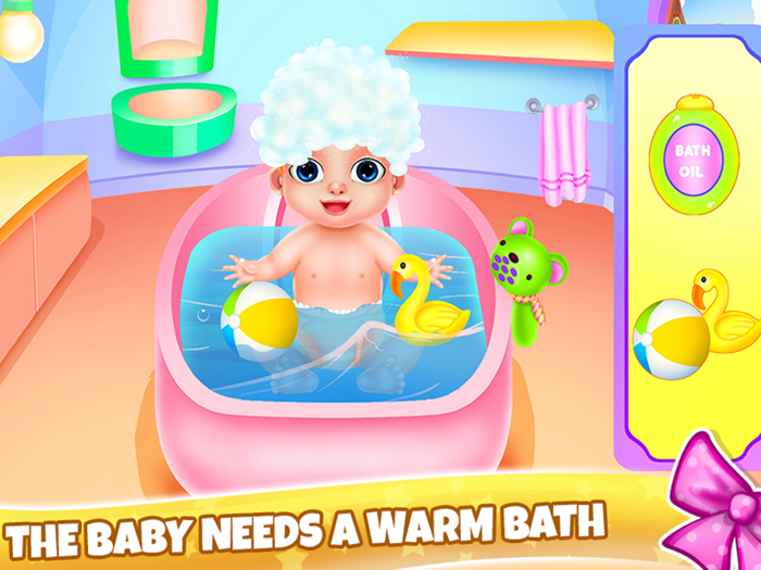 Mommy and Little Baby Relaxing