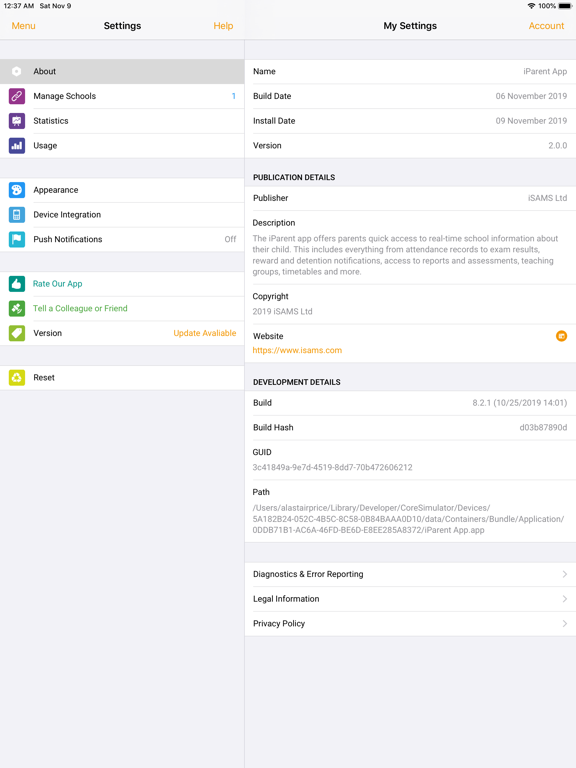 iParent App iPad screenshot 8 - Education app