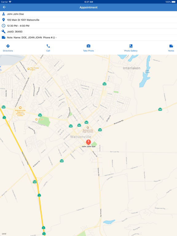 ServTraq iPad screenshot 4 - Business app