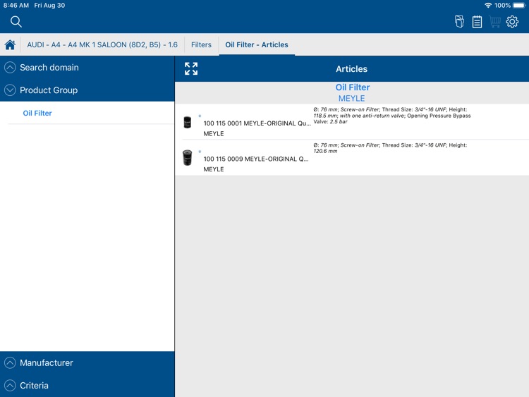 MEYLE Parts Tablet screenshot-4