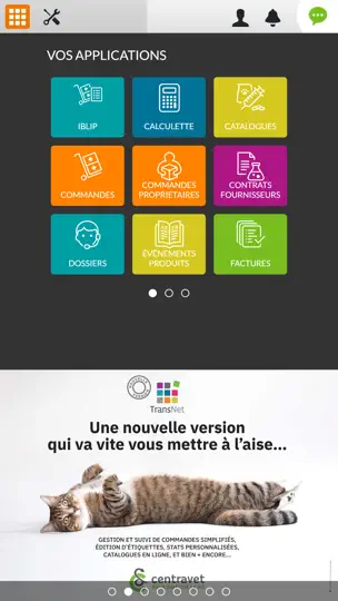 Capture d'écran de TransNet sur iPhone 4