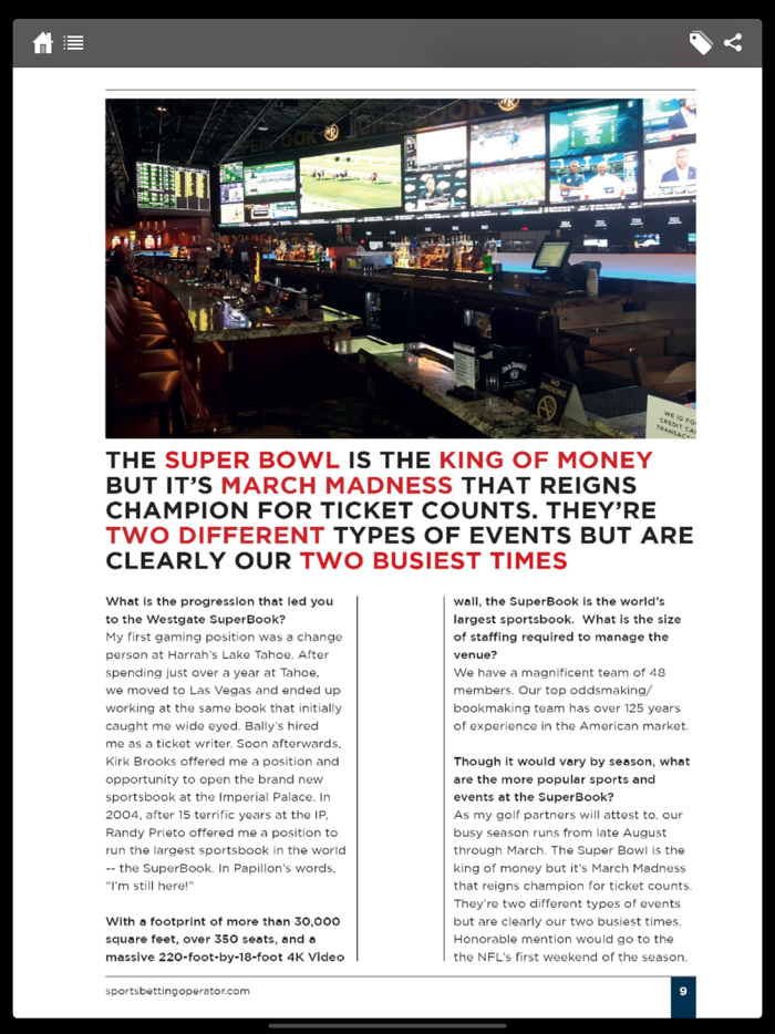 Sports Betting Operator