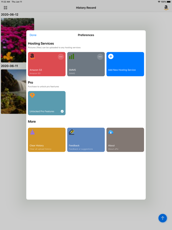 uPic: Hosting tool iPad screenshot 3 - Utilities app