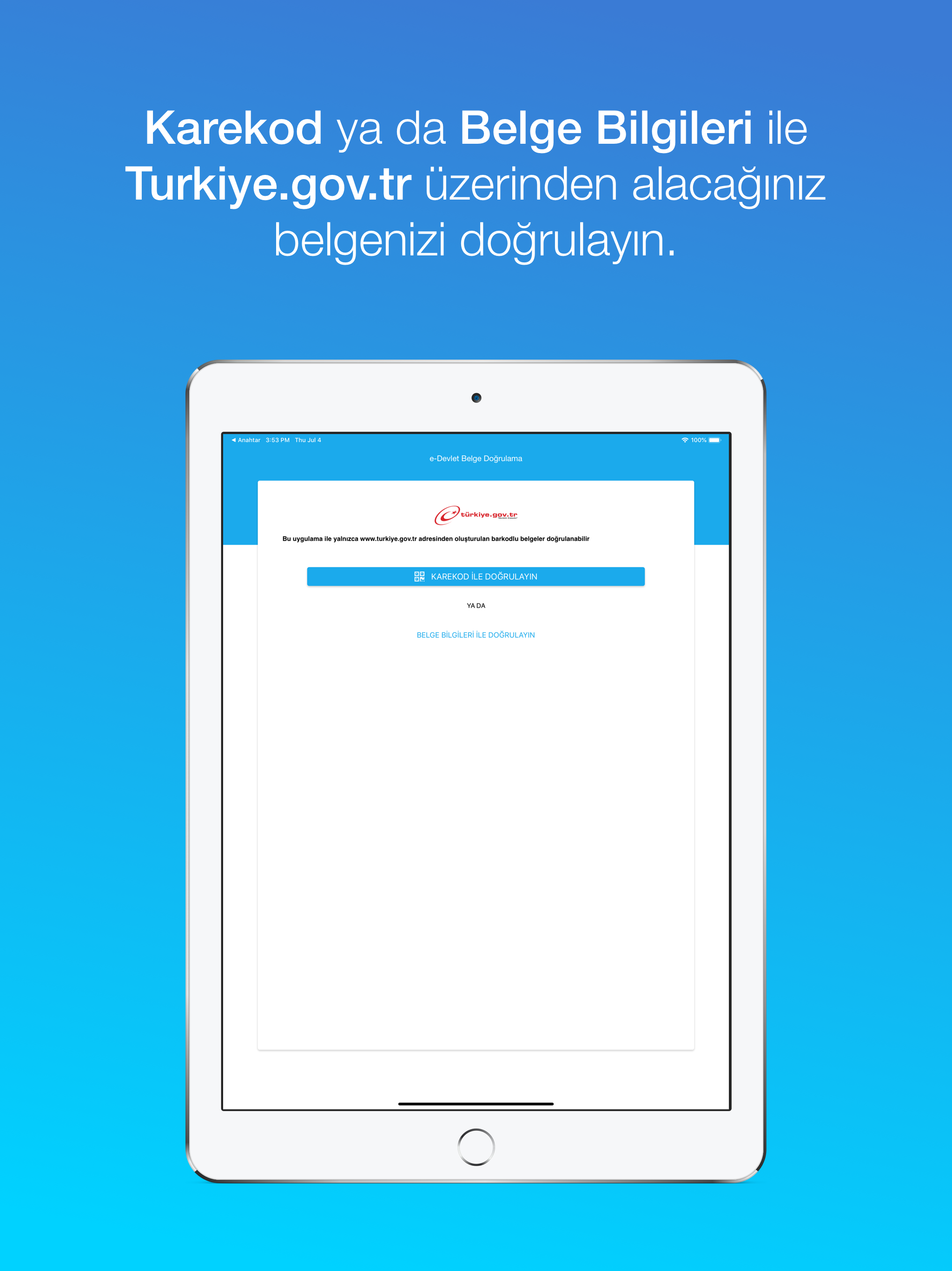 e-Devlet Belge Doğrulama