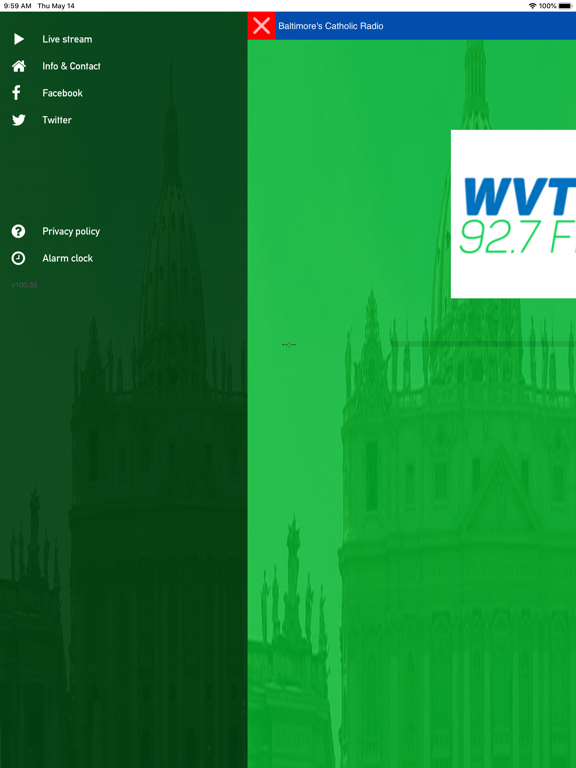 WVTO 92.7 FM iPad screenshot 2 - Entertainment app