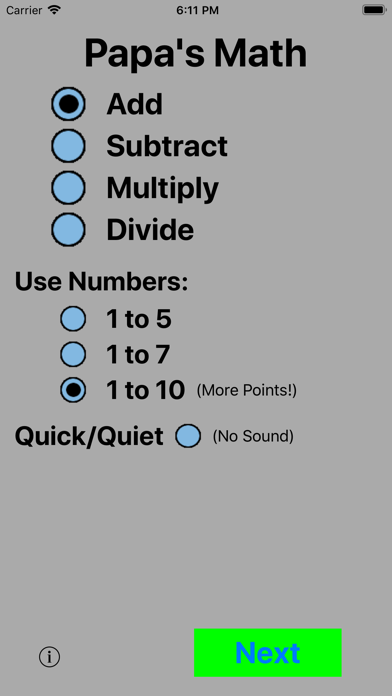 Screenshot #1 pour Papa's Math