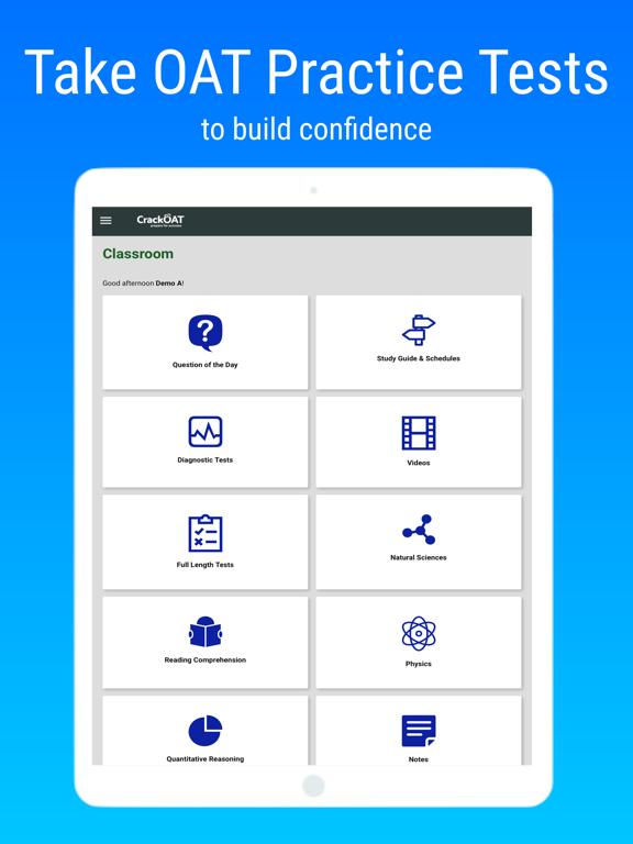 Crack OAT Optometry Test Prep iPad screenshot 3 - Education app