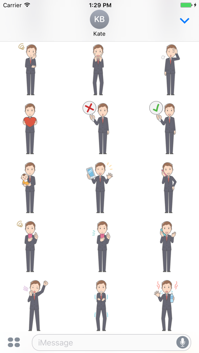 Screenshot #1 pour Sticker Me: Young Business Man
