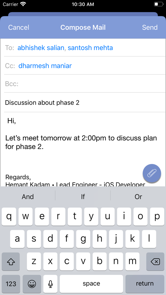 #4. Rediffmail Professional (iOS) 由: Rediff.com