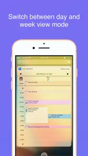 week calendar widget extension iphone screenshot 2
