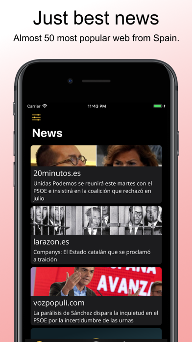 Screenshot #1 pour News es