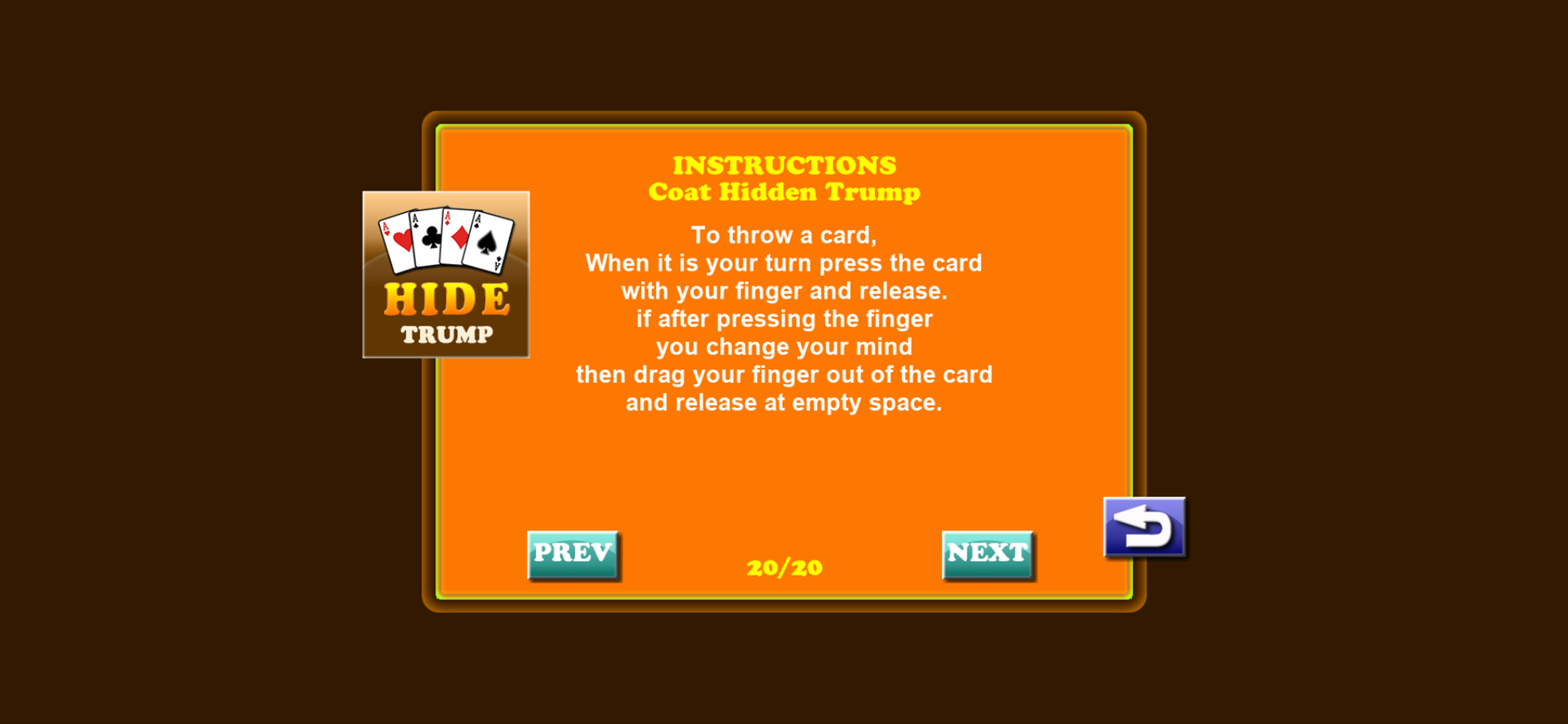 Card Game Coat Hide The Trump