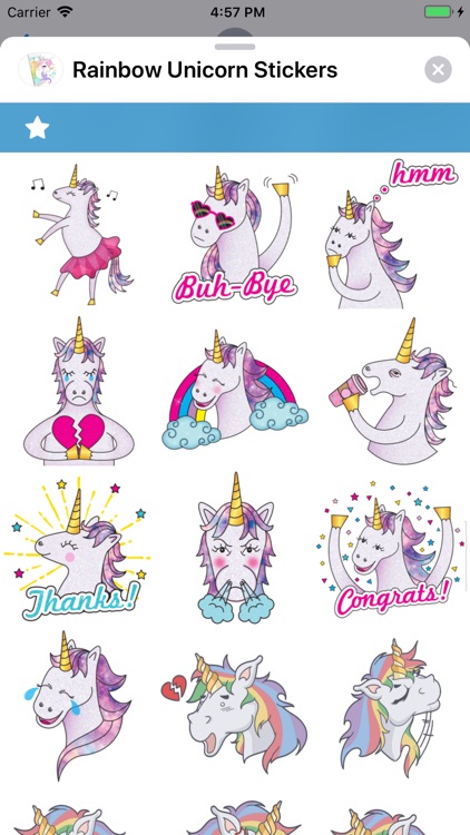 Rainbow Unicorn Stickers screenshot-6