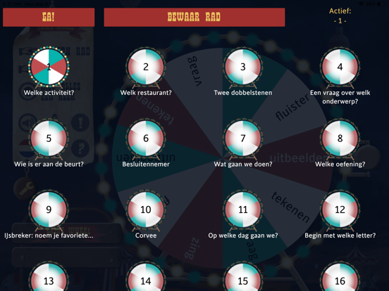 Game Wheel iPad app afbeelding 3