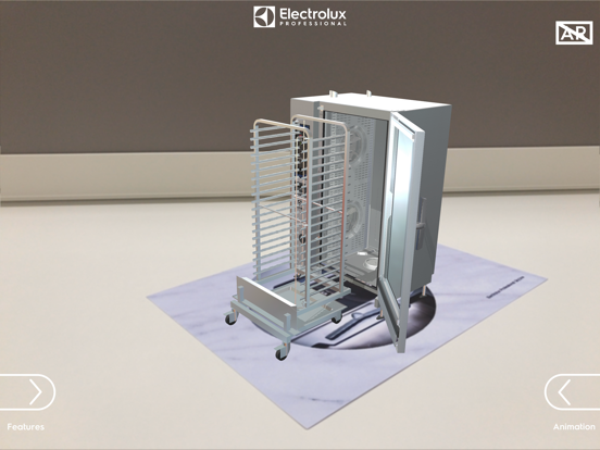 Electrolux Professional 3DR iPad screenshot