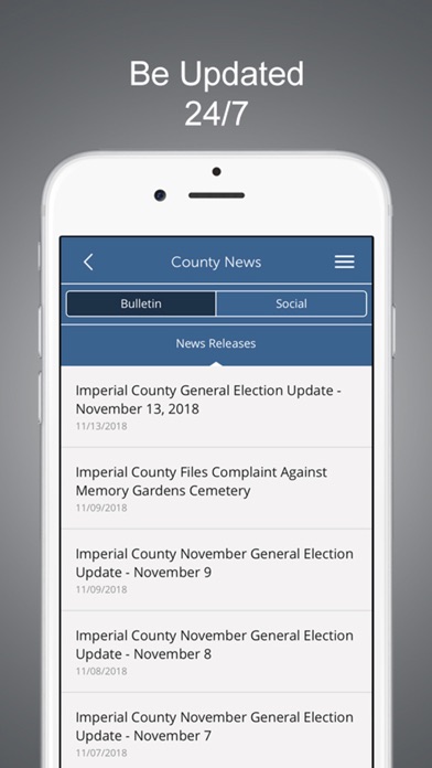 Imperial County Public Works Screenshot