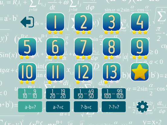 Math Shot Subtract Fractions iPad screenshot